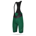 Pantaloncini da ciclismo verdi con bretelle – Vestibilità di supporto di livello professionale con fondello in grafene K10 | Nomad Vélo