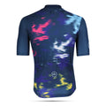 Maglia da ciclismo Blue Fest Deep Blue – Vestibilità aerodinamica audace per le condizioni calde | Nomad Vélo