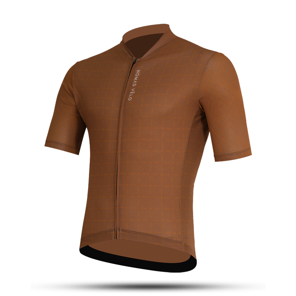 Maglia da ciclismo neutra Camel – Vestibilità aerodinamica per il massimo comfort nelle giornate calde | Nomad Vélo