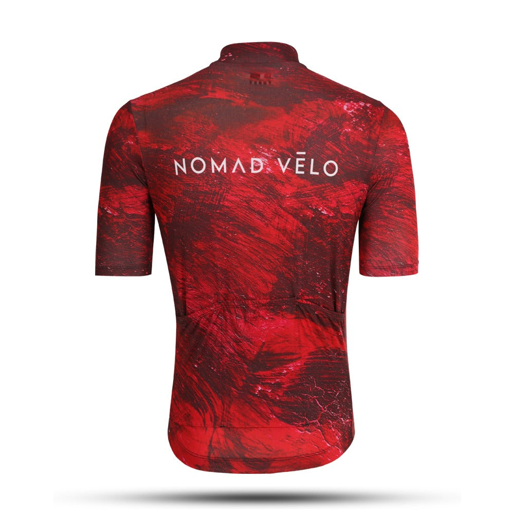 Maglia da ciclismo Vinous rosso scuro – Vestibilità professionale per le corse su strada ad alte prestazioni | Nomad Vélo