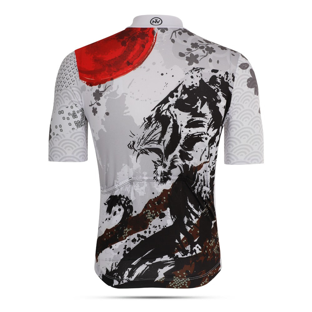 Maglia da ciclismo a righe Tiger – Vestibilità professionale con design audace per prestazioni su strada | Nomad Vélo