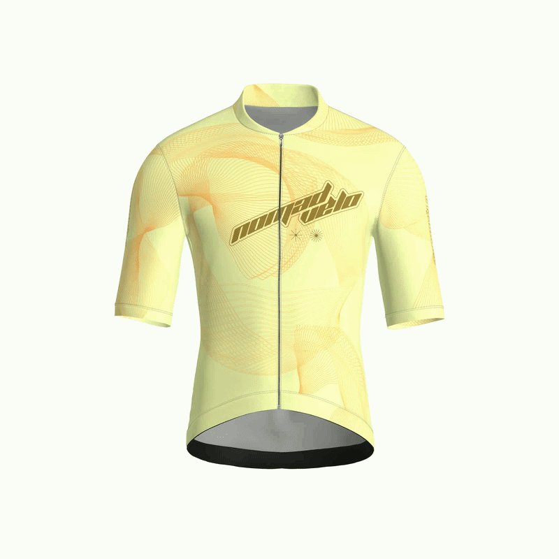 Maglia a maniche corte gialla Breakaway | Nomad Vélo