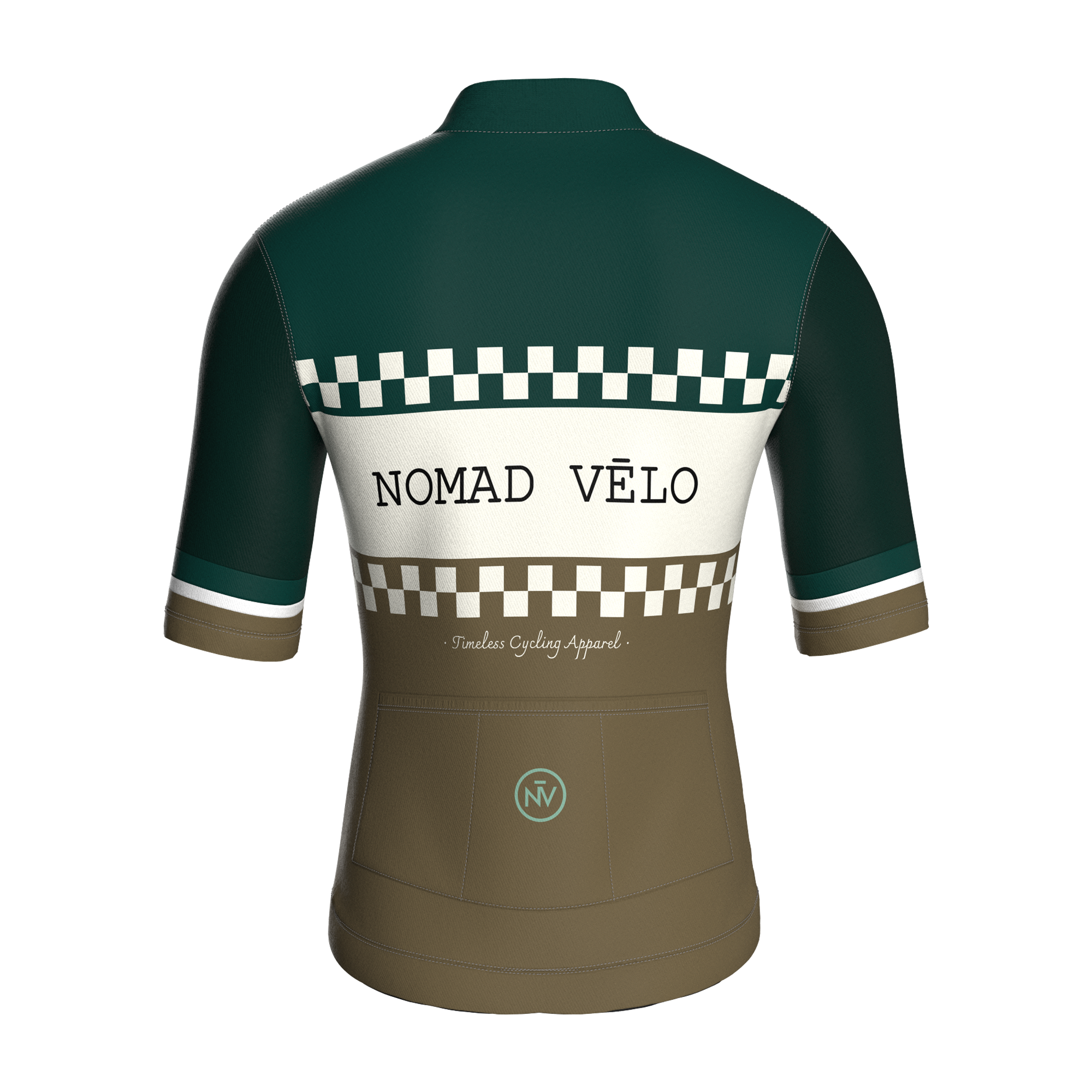 Maglia classica verde a maniche corte | Nomad Vélo