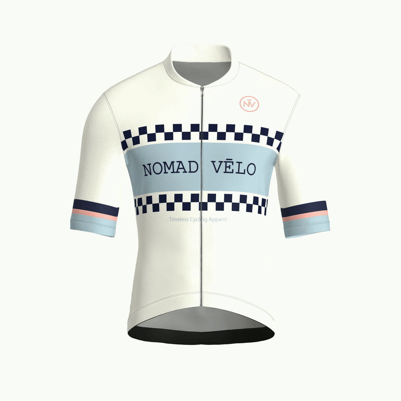 Maglia classica bianca a maniche corte | Nomad Vélo