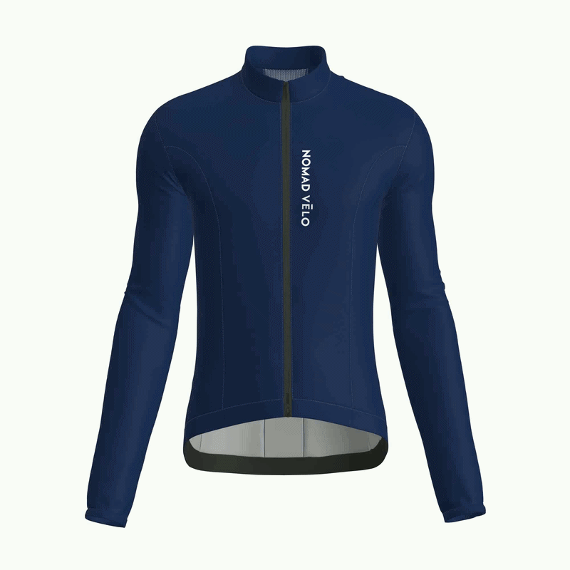 Giacca da ciclismo antivento Nomad blu navy