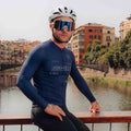 Maglia a maniche lunghe Element blu scuro | Nomad Vélo