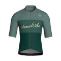 Maglia a maniche corte verde minimal | Nomad Vélo