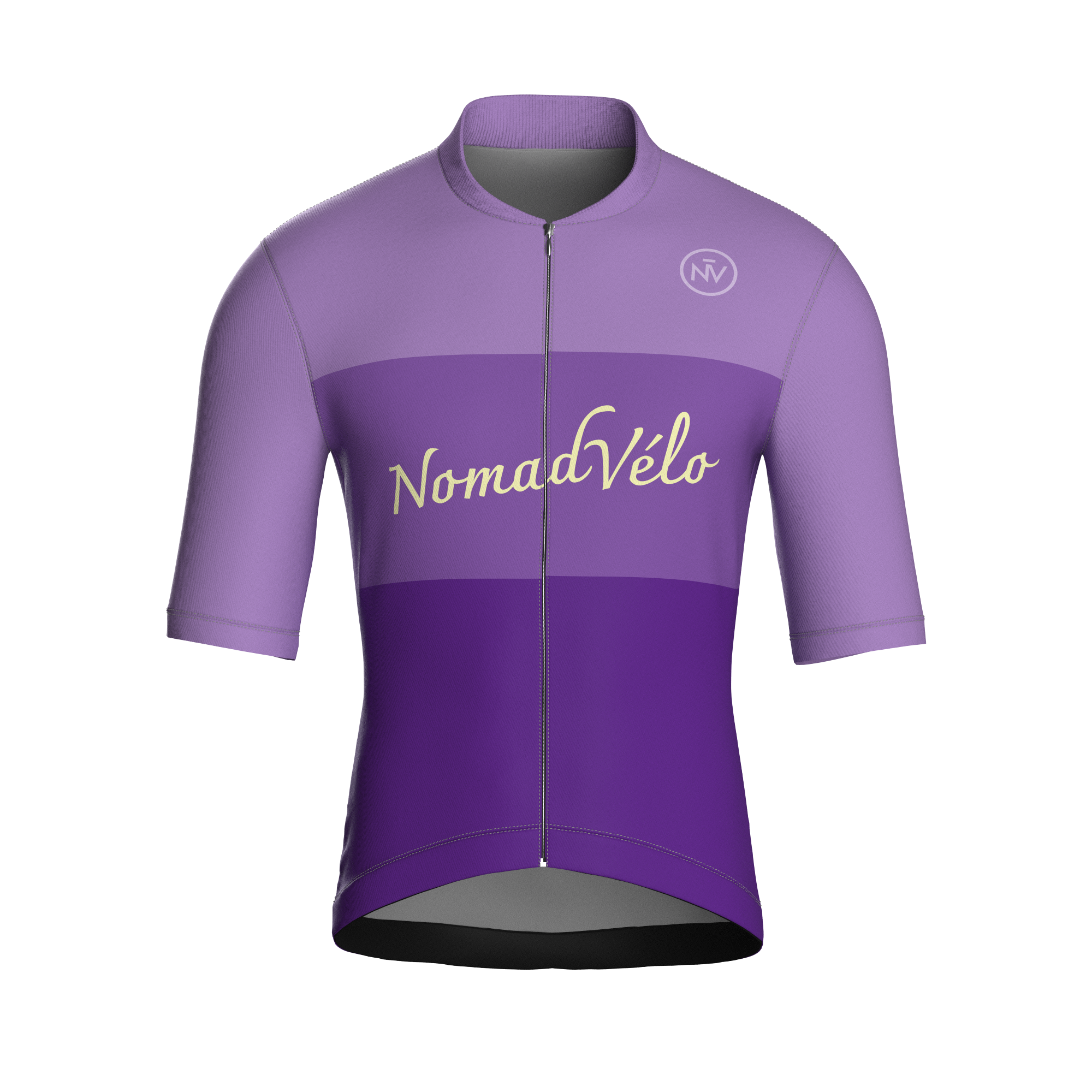 Maglia manica corta viola minimal | Nomad Velo