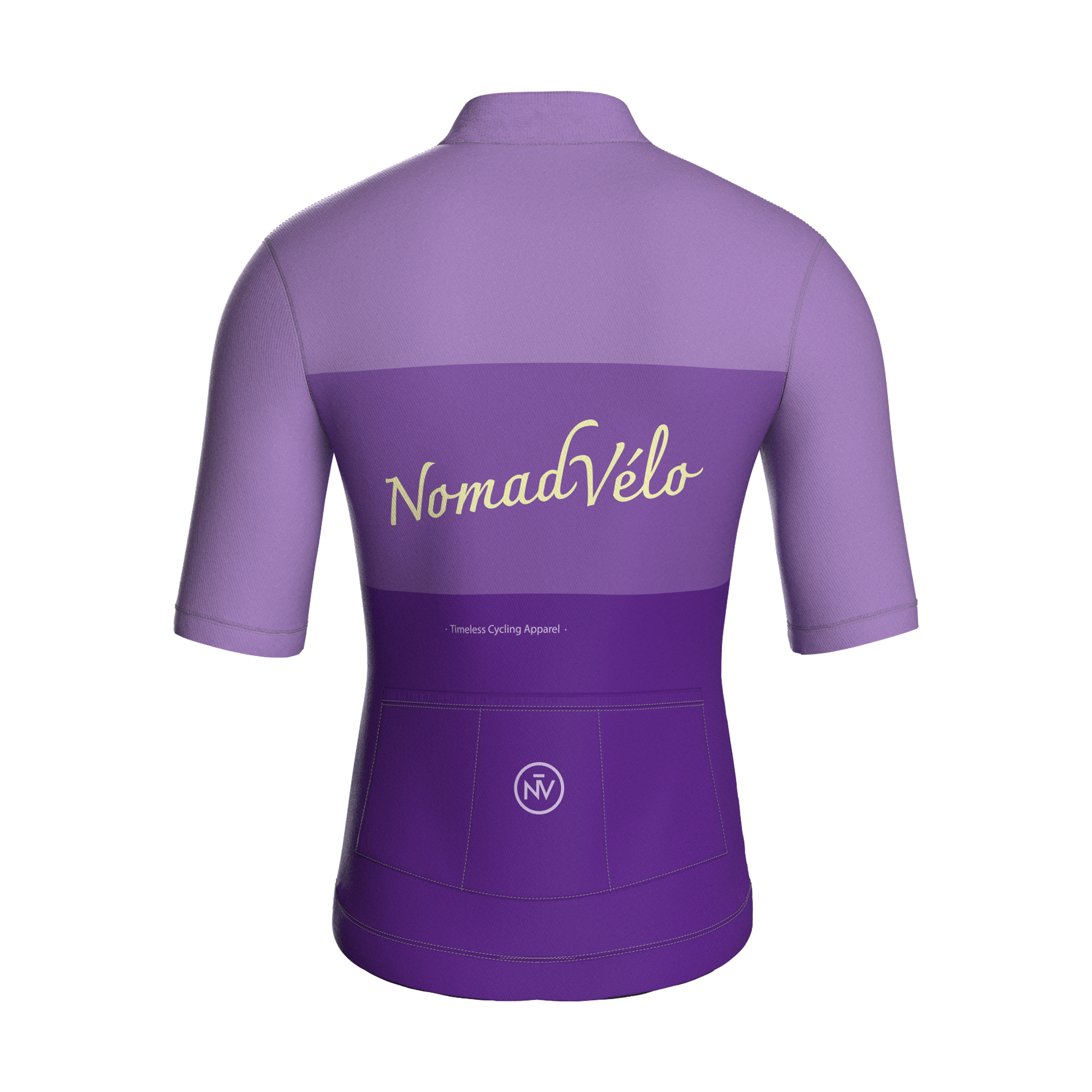 Maglia manica corta viola minimal | Nomad Velo