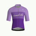 Maglia manica corta viola minimal | Nomad Velo