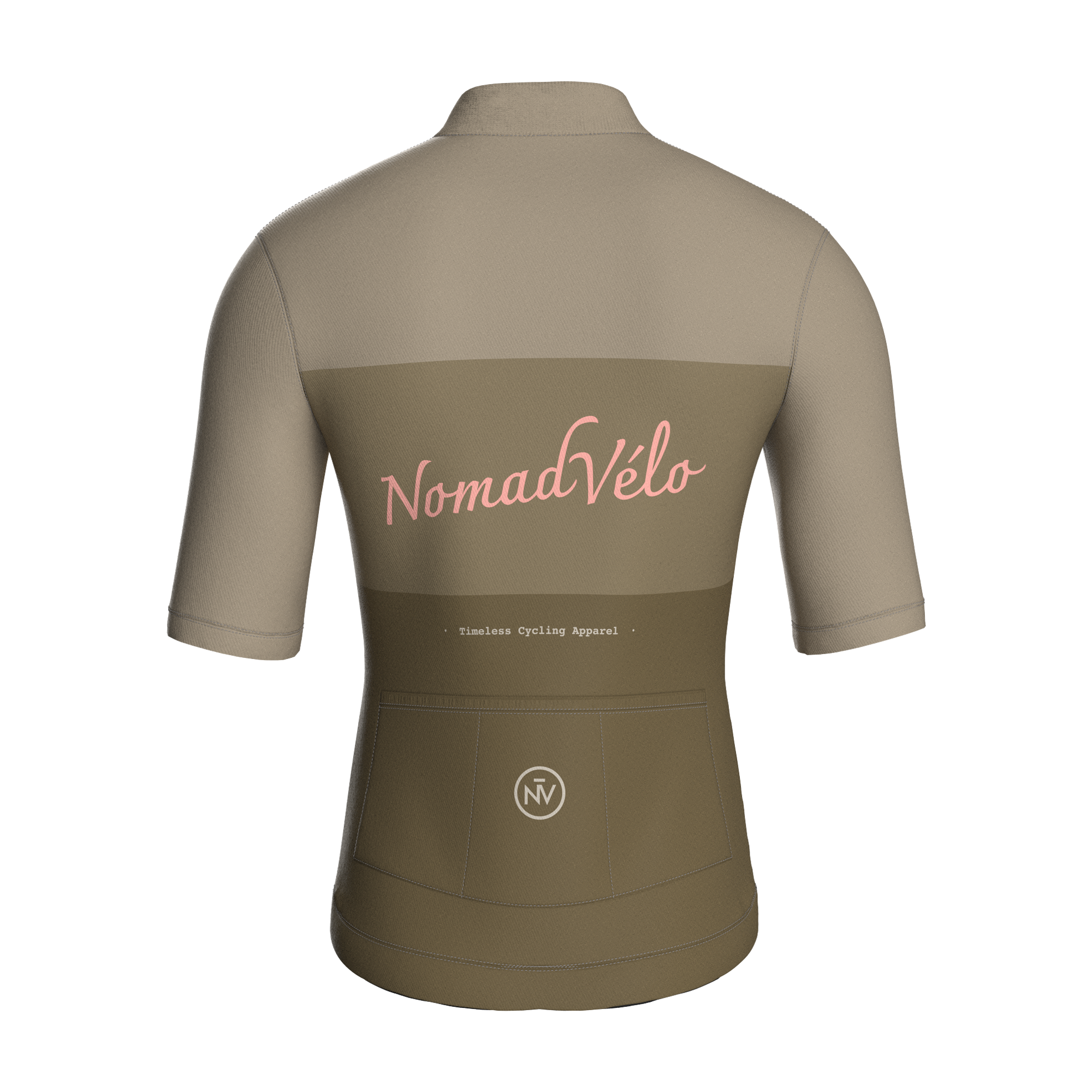 Maglia manica corta minimal kaki | Nomad Velo