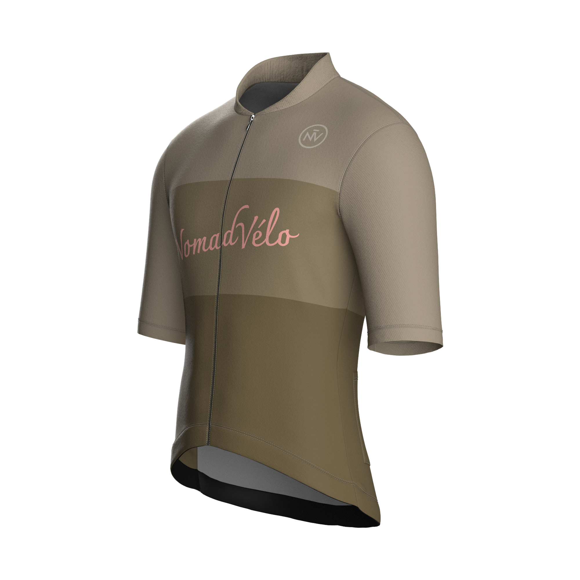 Maglia manica corta minimal kaki | Nomad Velo