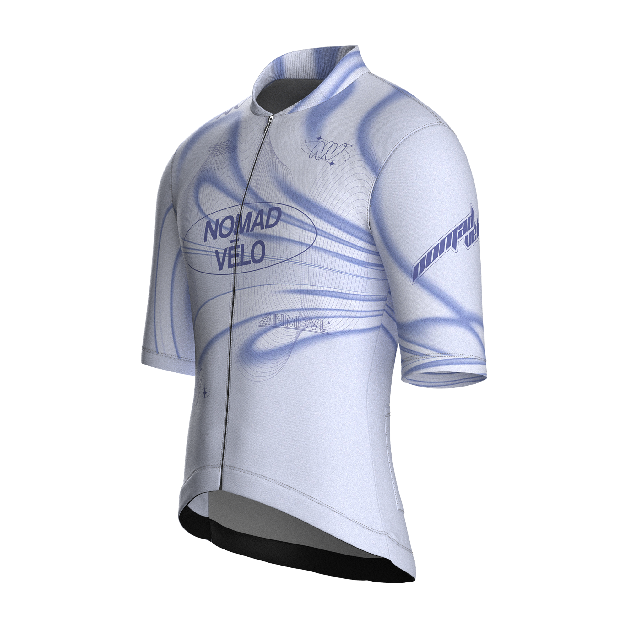 Maglia a maniche corte bianca Futurist | Nomad Vélo