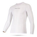 Base Layer bianco – Maglia a maniche lunghe traspirante, vestibilità slim da gara | Nomad Vélo