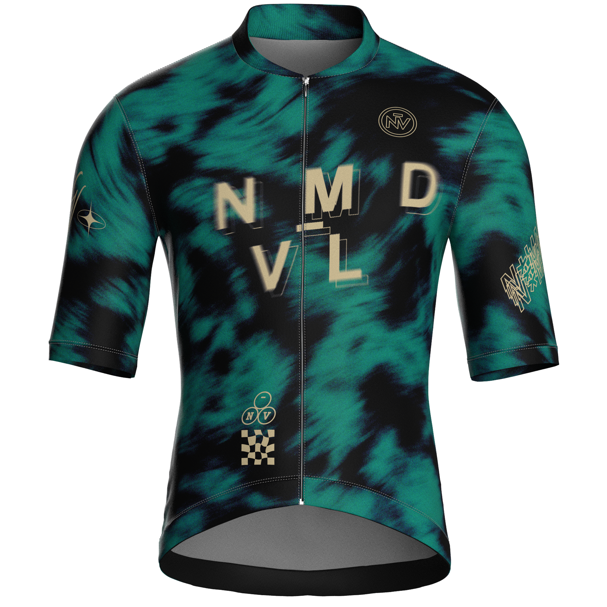 Maglia a maniche corte color verde smeraldo boreale | Nomad Vélo
