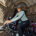 Maglia da ciclismo Tessera Celadon a maniche lunghe, vestibilità da gara