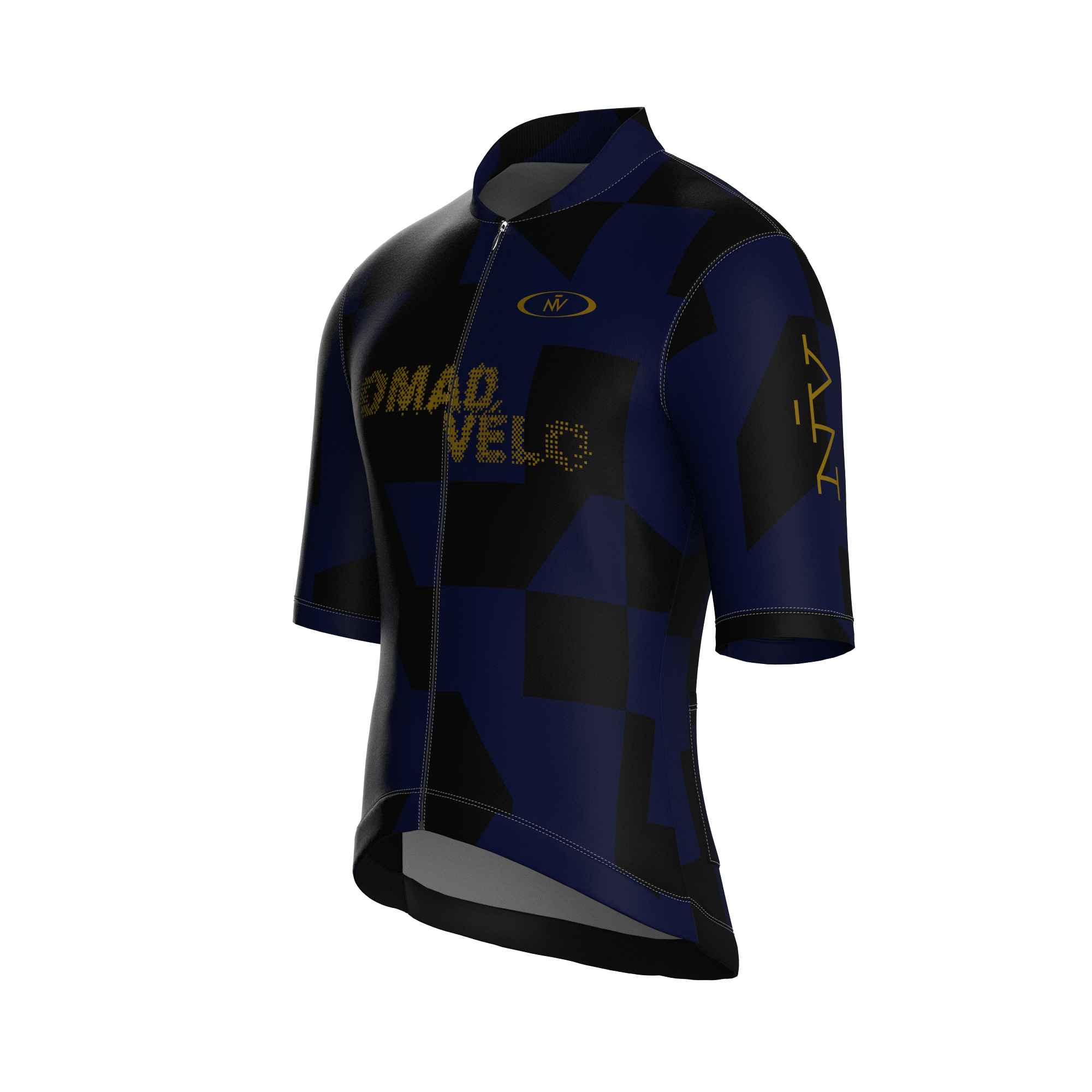 Maglia a maniche corte Vector nera | Nomad Vélo