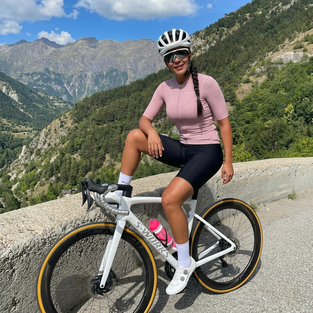 Maglia da ciclismo Pure Mauve a maniche corte, vestibilità da gara.