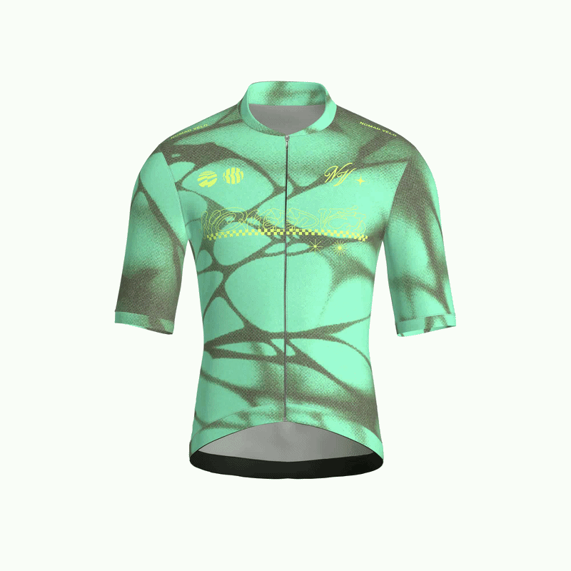 Maglia manica corta verde ragno | Nomad Velo
