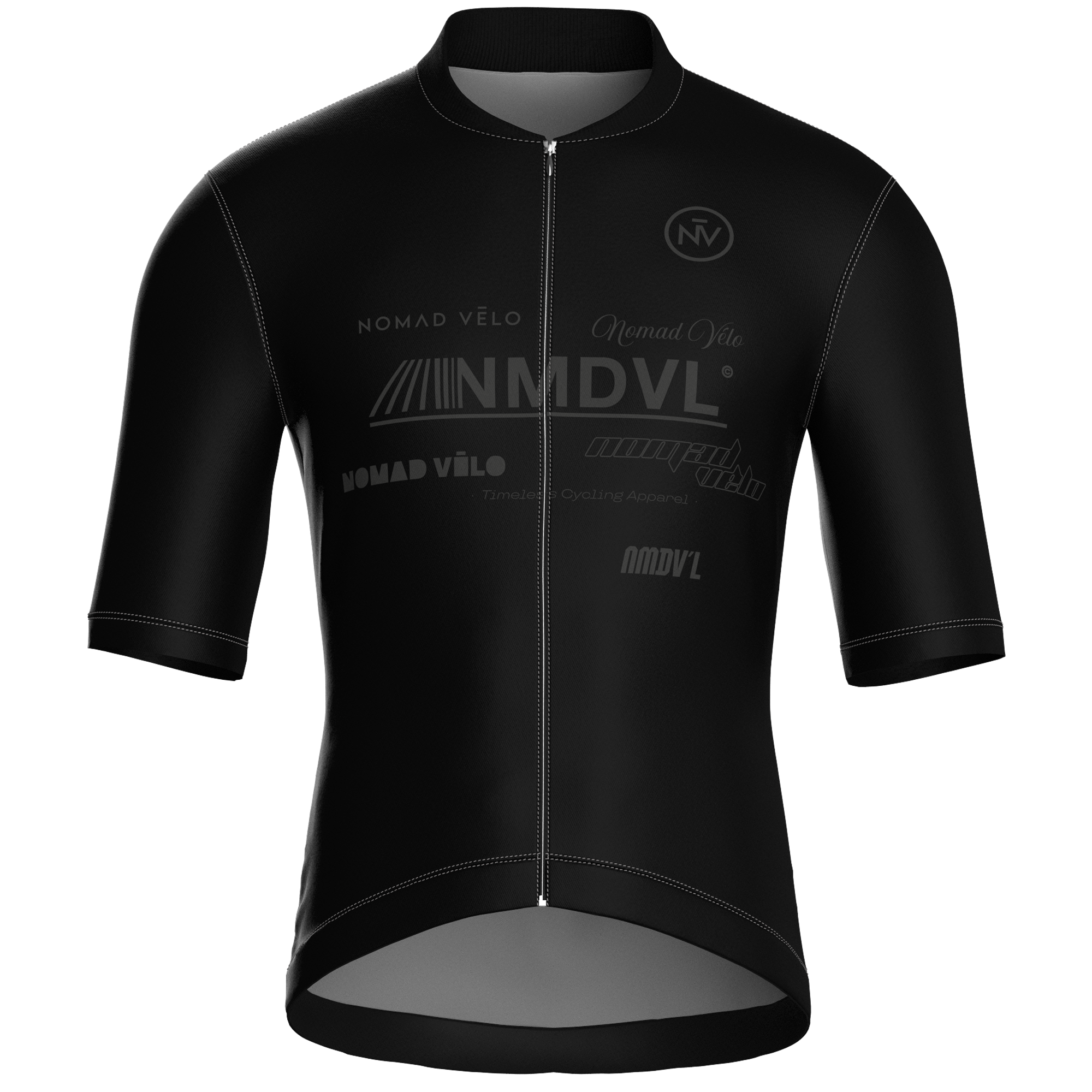 Maglia Element nera a maniche corte | Nomad Velo