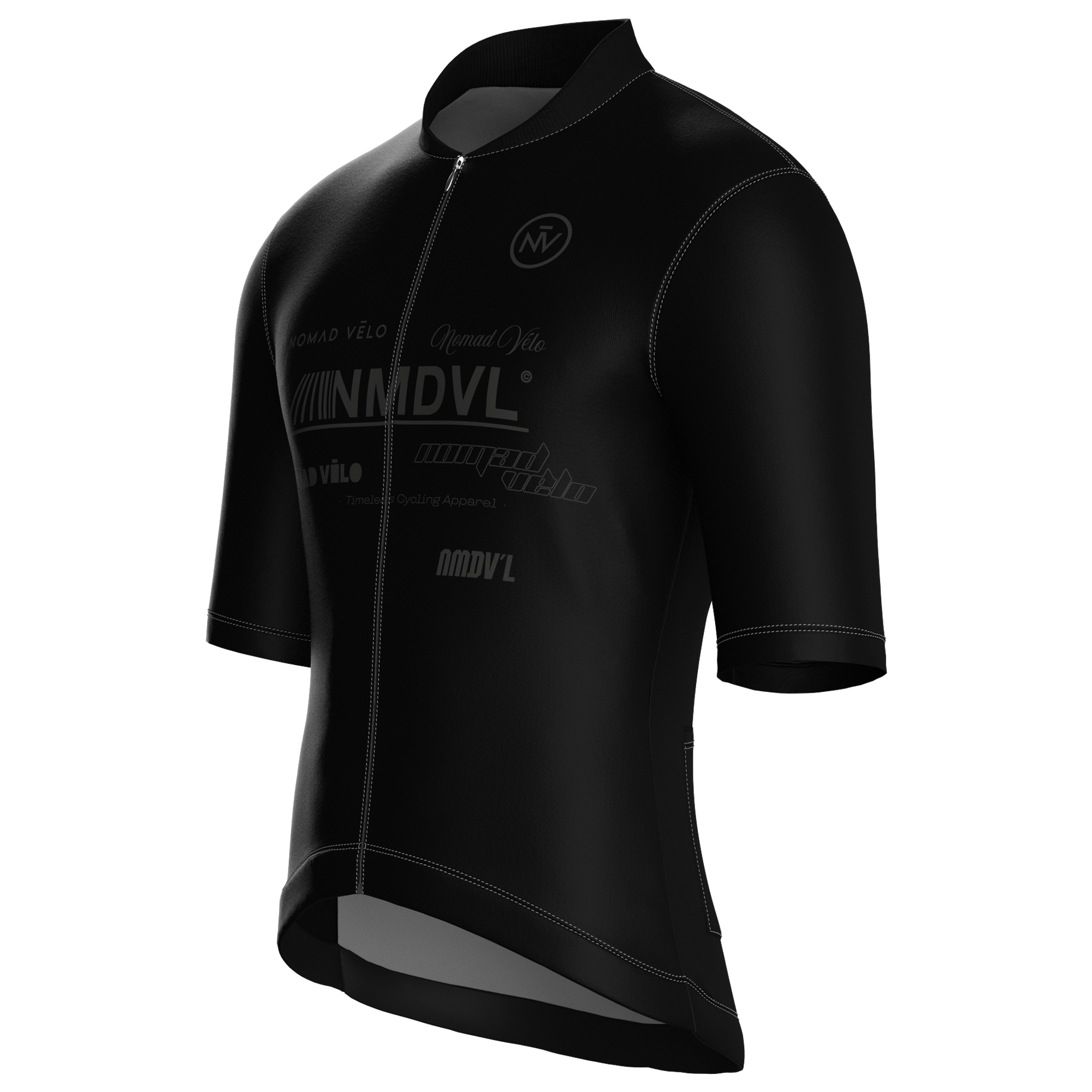 Maglia Element nera a maniche corte | Nomad Velo