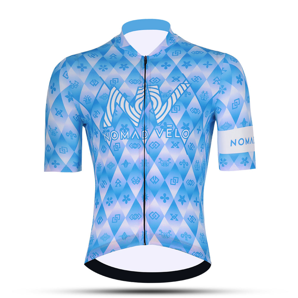 Maglia da ciclismo blu royal – Race Slim Fit Aero High Performance Road | Nomad Vélo