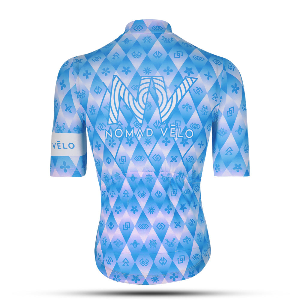 Maglia da ciclismo blu royal – Race Slim Fit Aero High Performance Road | Nomad Vélo