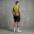 Maglia da ciclismo Fractal Aero di colore giallo