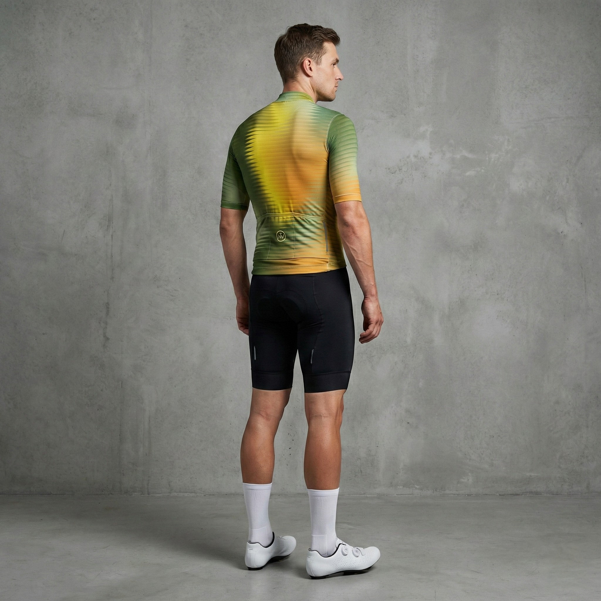 Maglia da ciclismo Fractal Aero di colore giallo
