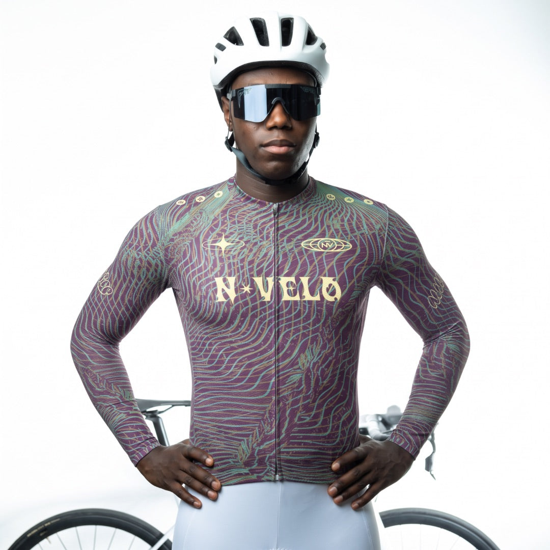 Maglia a maniche lunghe Coco Viola | Nomade Velo