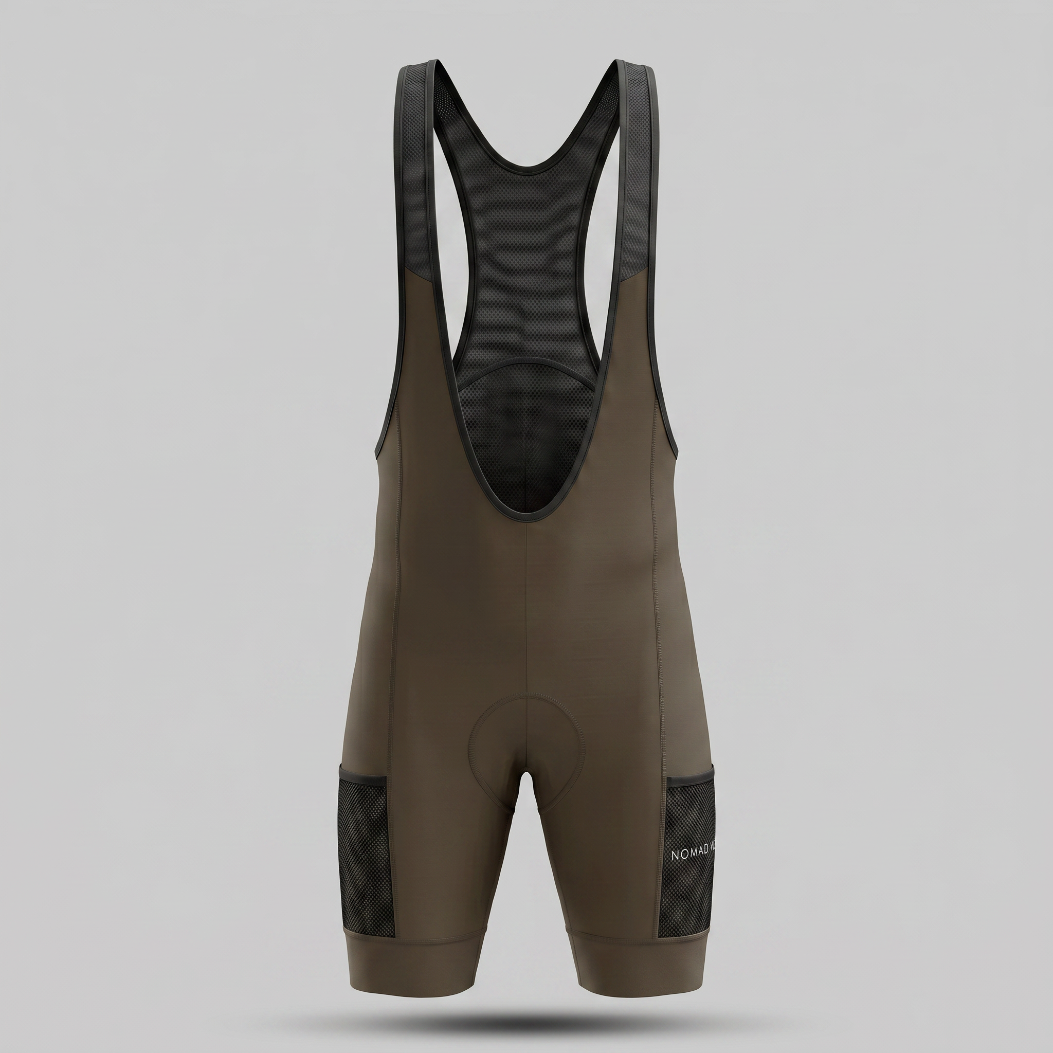 Pantaloncini da ciclismo marroni con tasche cargo e vestibilità aderente – Pantaloncini cargo marroni