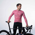 Maglia da ciclismo Sync Rose a maniche lunghe, vestibilità da gara