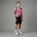 Maglia da ciclismo Fractal Aero viola - Maglia Fractal viola