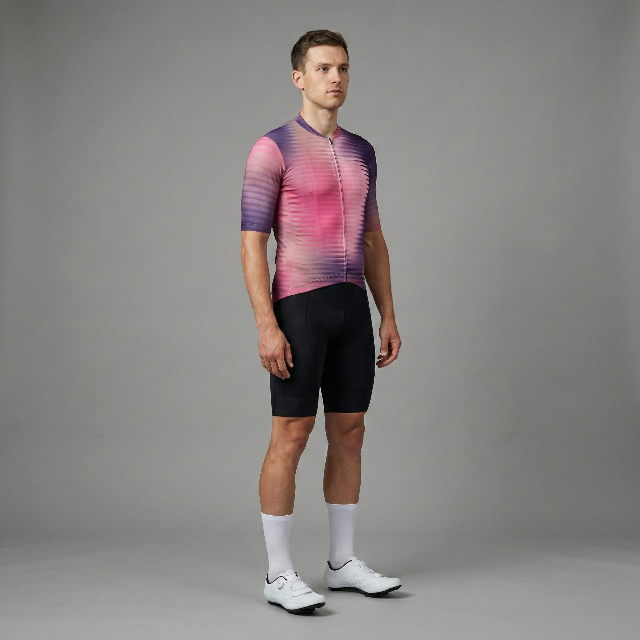 Maglia da ciclismo Fractal Aero viola - Maglia Fractal viola