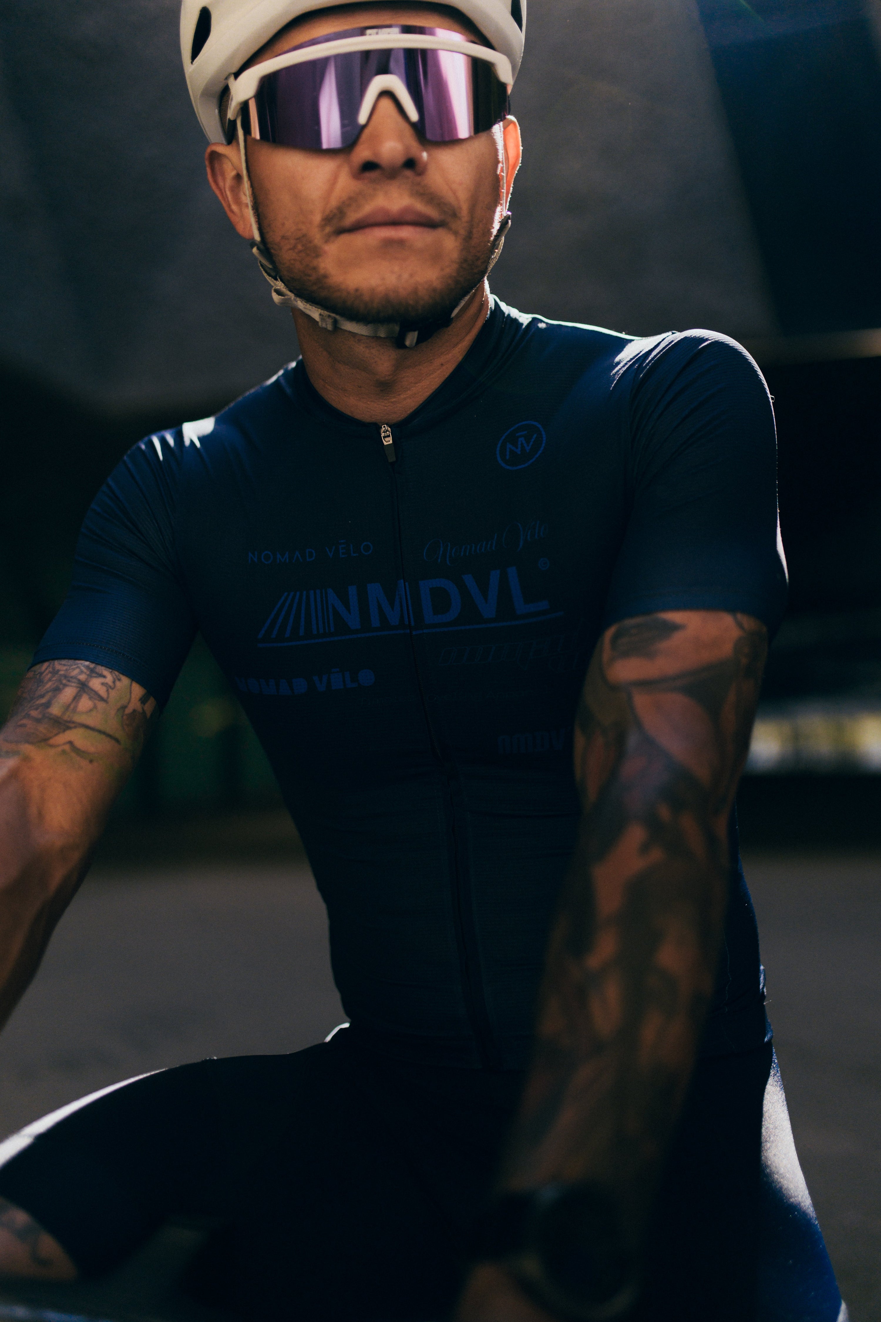 Maglia a maniche corte Element blu scuro | Nomad Vélo