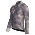 Maglia da corsa grigia a maniche lunghe