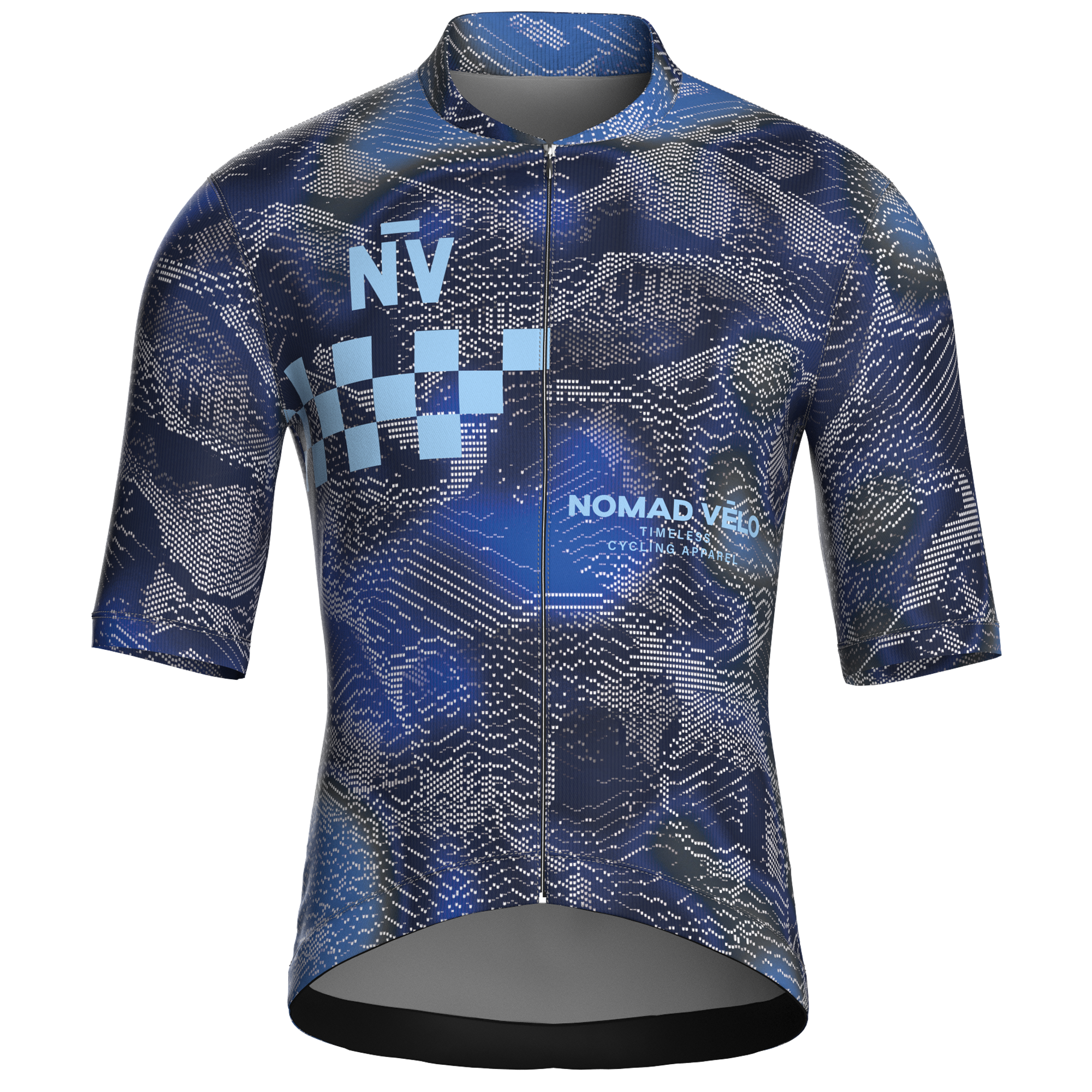 Maglia manica corta Race blu scuro | Nomad Velo