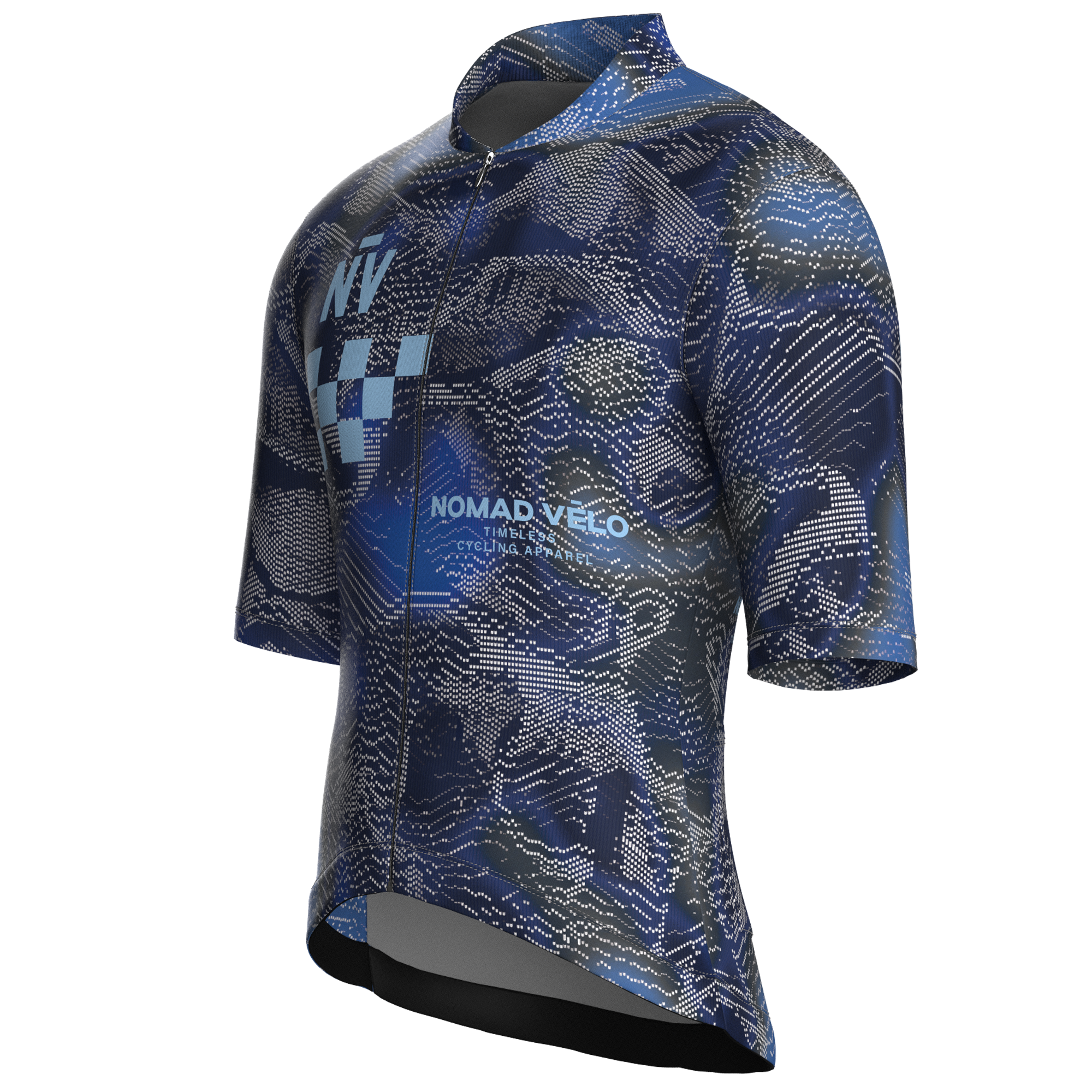 Maglia manica corta Race blu scuro | Nomad Velo