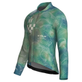 Maglia a maniche lunghe verde da corsa