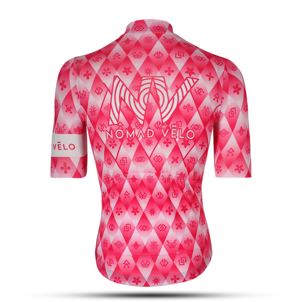 Maglia da ciclismo rosa – Race Slim Fit Aero High Performance Road | Nomad Vélo