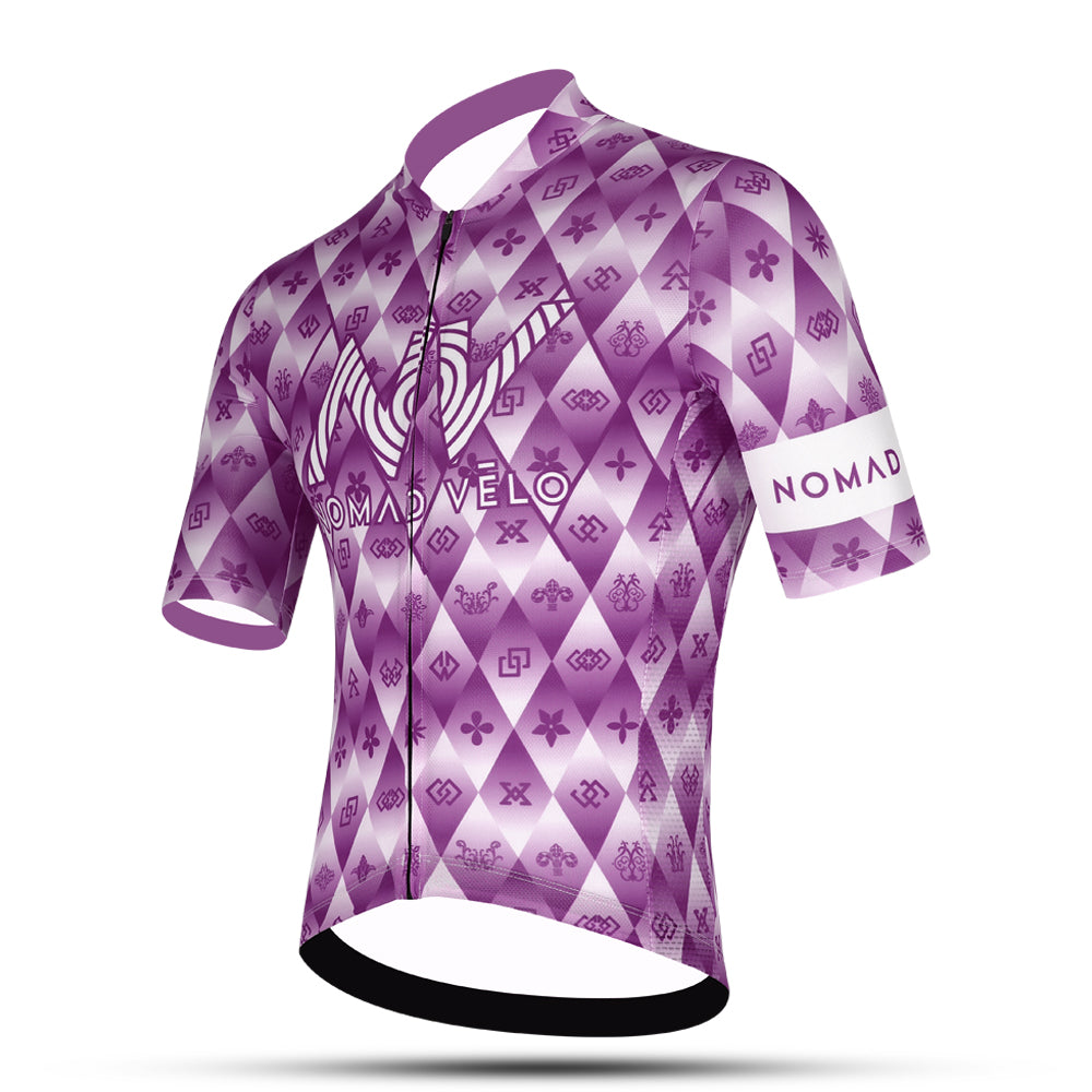 Maglia da ciclismo viola – Race Slim Fit Aero High Performance Road | Nomad Vélo