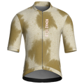 Maglia da ciclismo a maniche corte color sabbia con stampa tie-dye – vestibilità da gara