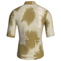 Maglia da ciclismo a maniche corte color sabbia con stampa tie-dye – vestibilità da gara