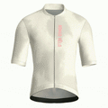 Maglia da ciclismo a maniche corte color crema con stampa tie-dye – vestibilità da gara