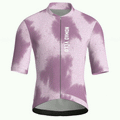 Maglia da ciclismo a maniche corte con stampa tie-dye color malva, vestibilità da gara.