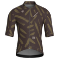 Maglia da ciclismo a maniche corte Brushstroke Olive – vestibilità da gara