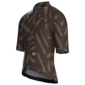 Maglia da ciclismo a maniche corte Brushstroke Olive – vestibilità da gara