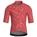 Maglia da ciclismo a maniche corte con stampa a pennellate rosse – vestibilità da gara