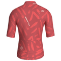 Maglia da ciclismo a maniche corte con stampa a pennellate rosse – vestibilità da gara