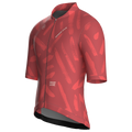 Maglia da ciclismo a maniche corte con stampa a pennellate rosse – vestibilità da gara